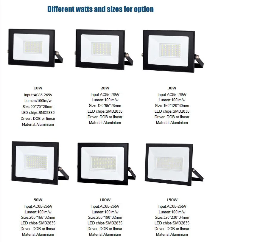 New Design IP65 Waterproof Flood Light LED Stadium Outdoor Flood Light Stadium 6500K