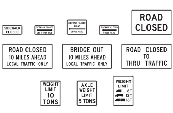 Customized Design Traffic Warning Sign Road Work Ahead Road Sign