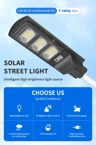 Venda por grosso de alumínio personalizado exterior estrada jardim iluminação de inundação à prova de água IP67 50W 100W 150W 200W tudo em um LED bifacial automática luz de rua solar