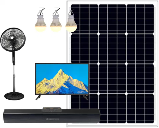 DC 32 polegadas Smart TV 2 PCS Luzes LED Soundbar DC Ventilador Painel Solar para Sistema portátil off Grid para entretenimento de acampamento selvagem ou rural